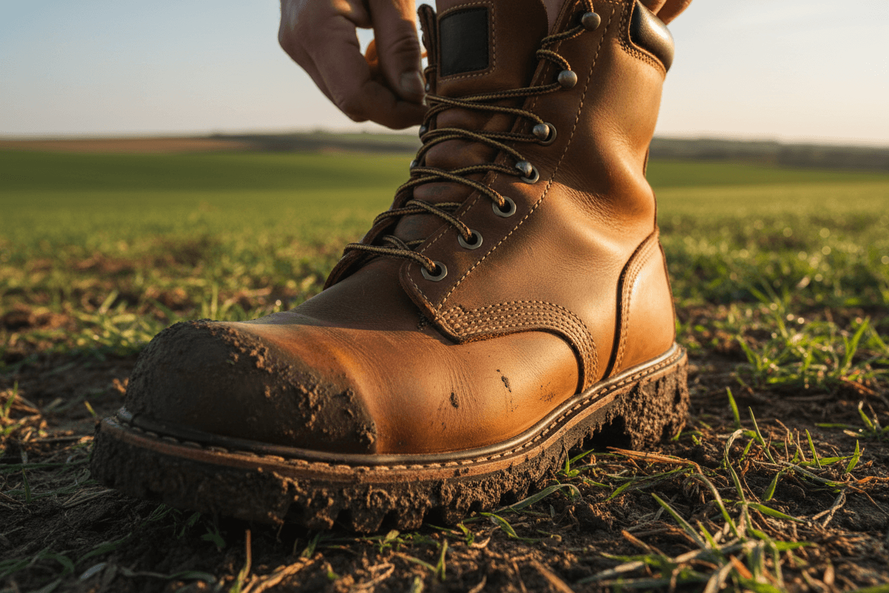 Bota para agronegócio: proteção no campo
